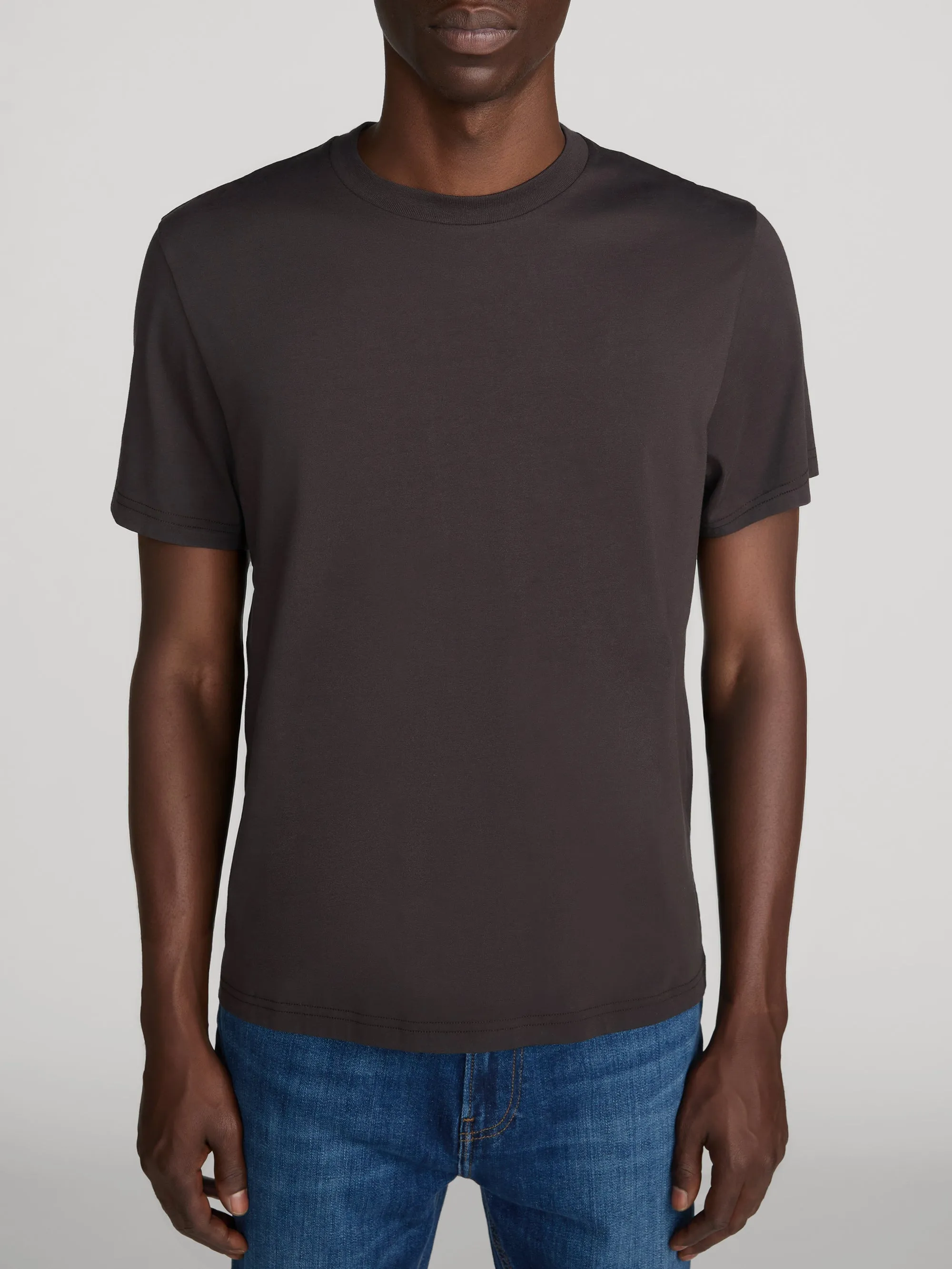 Light Cotton Tee -- Deep Brown sold by Frame Denim product image thumbnail 3