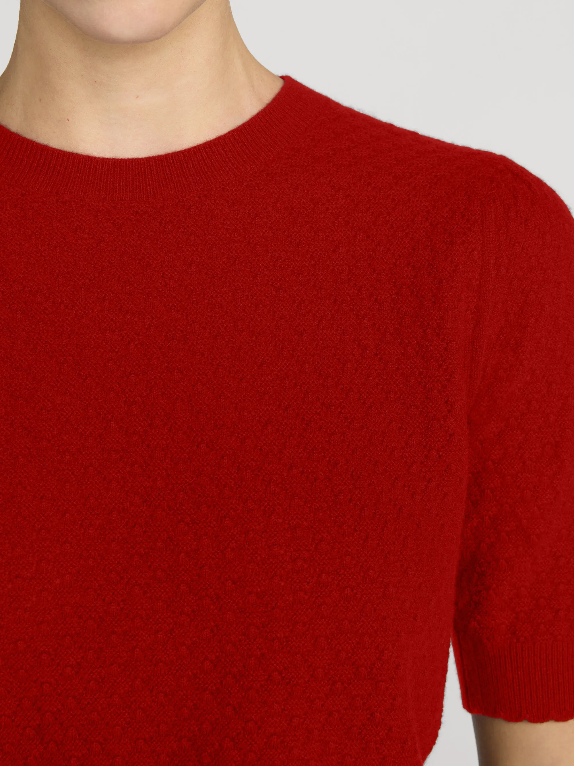 The Gathered Honeycomb Sweater -- Paprika sold by Frame Denim product image thumbnail 5
