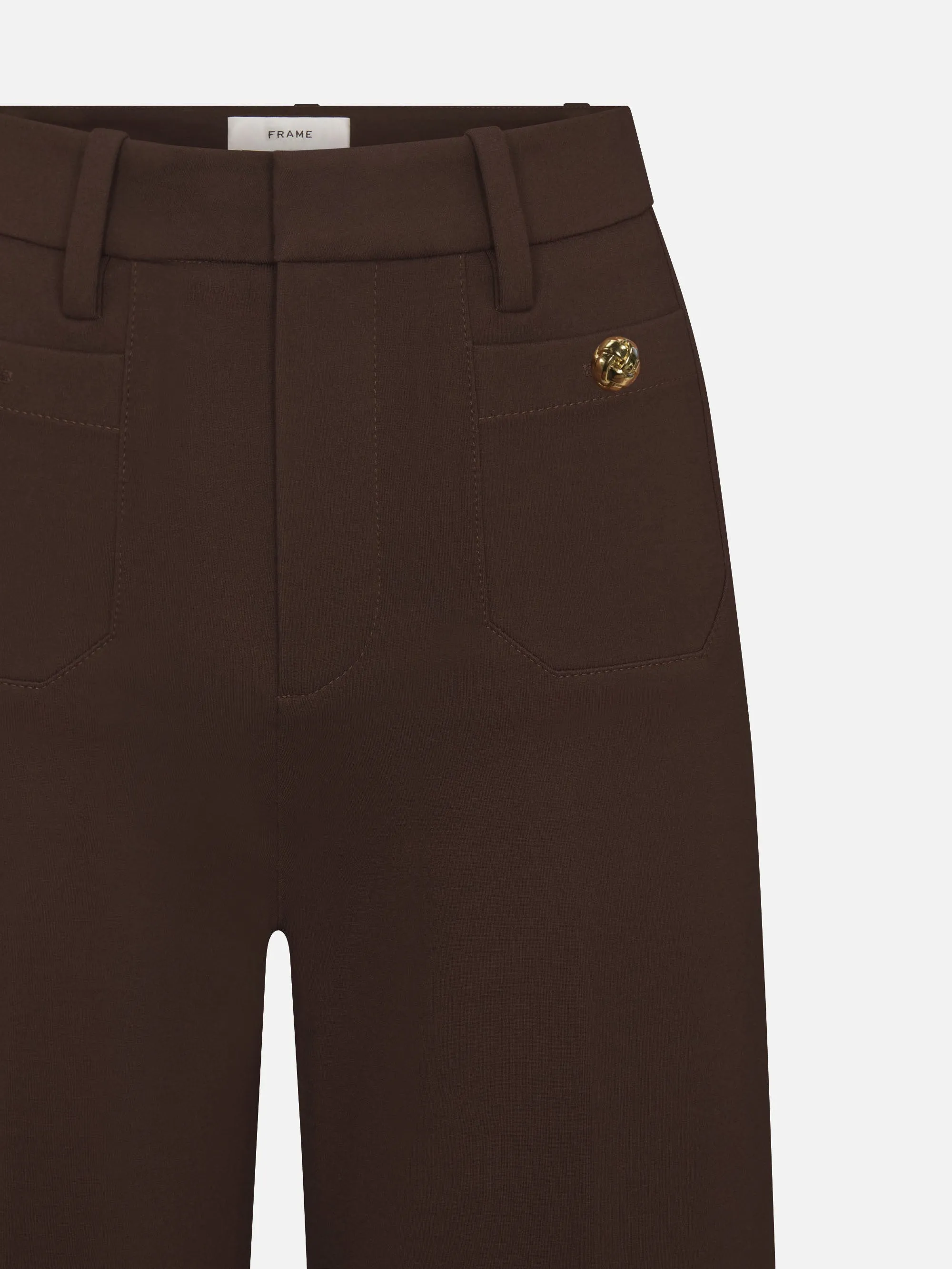 The Pixie Slim Palazzo Trouser -- Americano sold by Frame Denim product image thumbnail 3