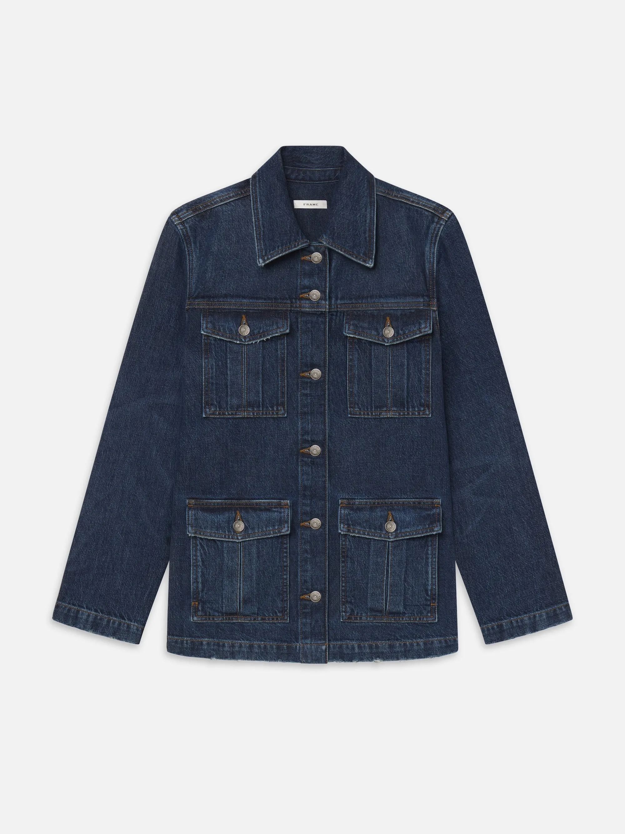 The Denim Utility Jacket -- Joyride sold by Frame Denim