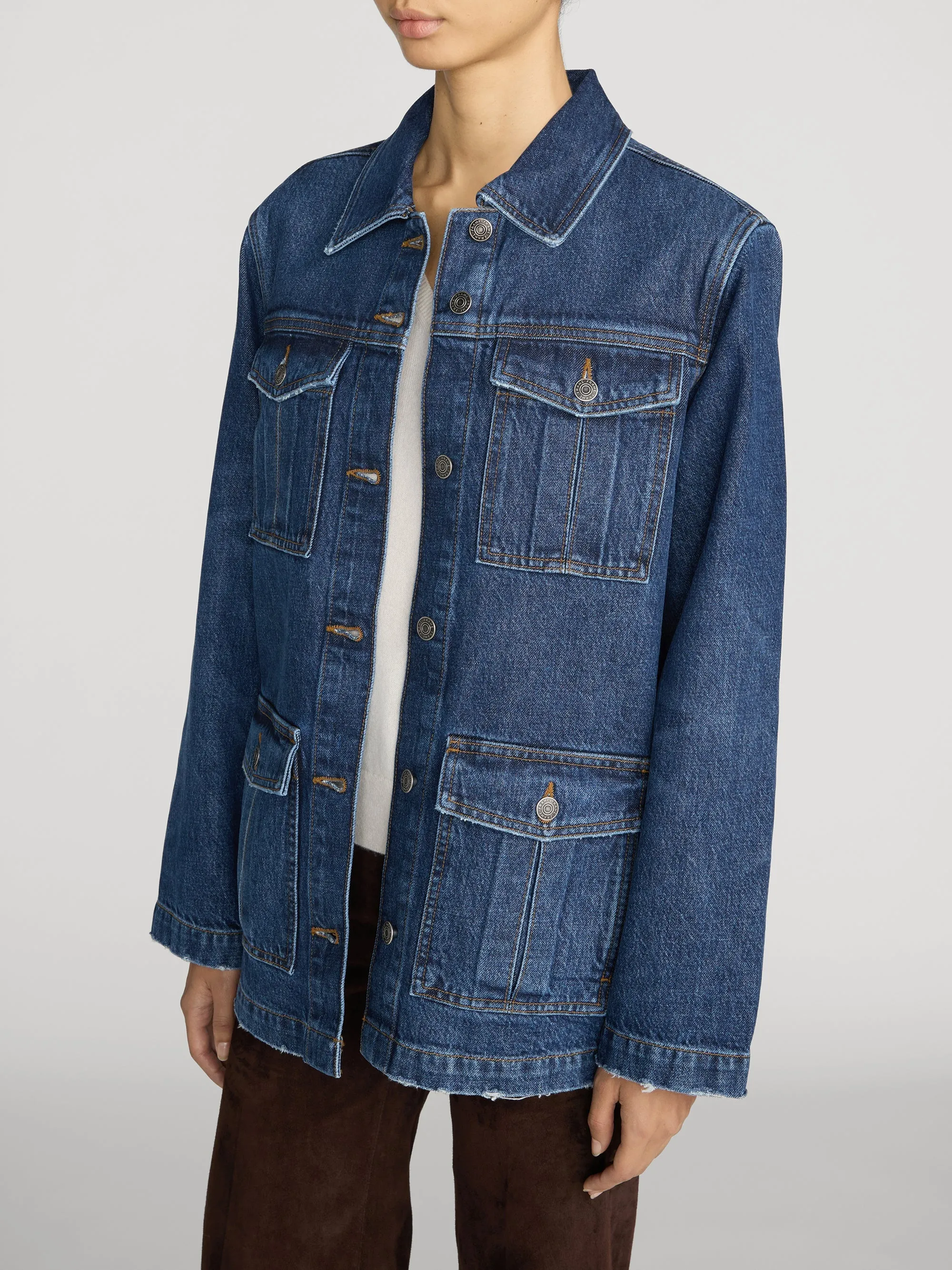 The Denim Utility Jacket -- Joyride sold by Frame Denim product image thumbnail 4