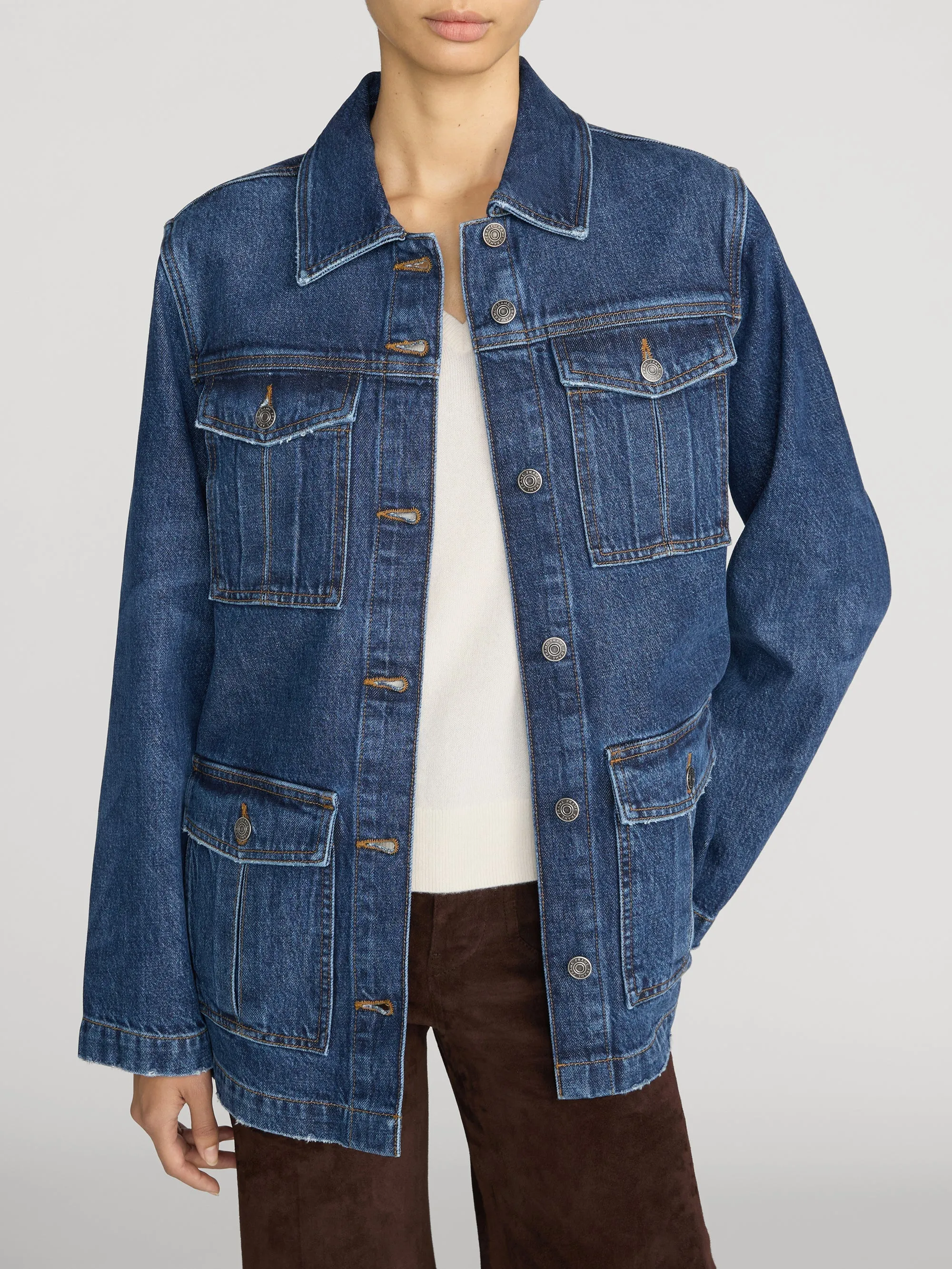 The Denim Utility Jacket -- Joyride sold by Frame Denim product image thumbnail 3