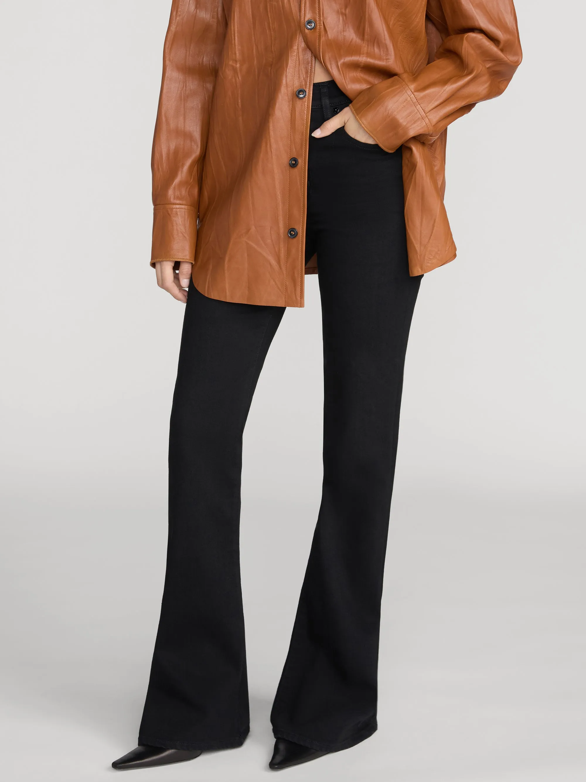 The Pixie Flare -- Black sold by Frame Denim product image thumbnail 4
