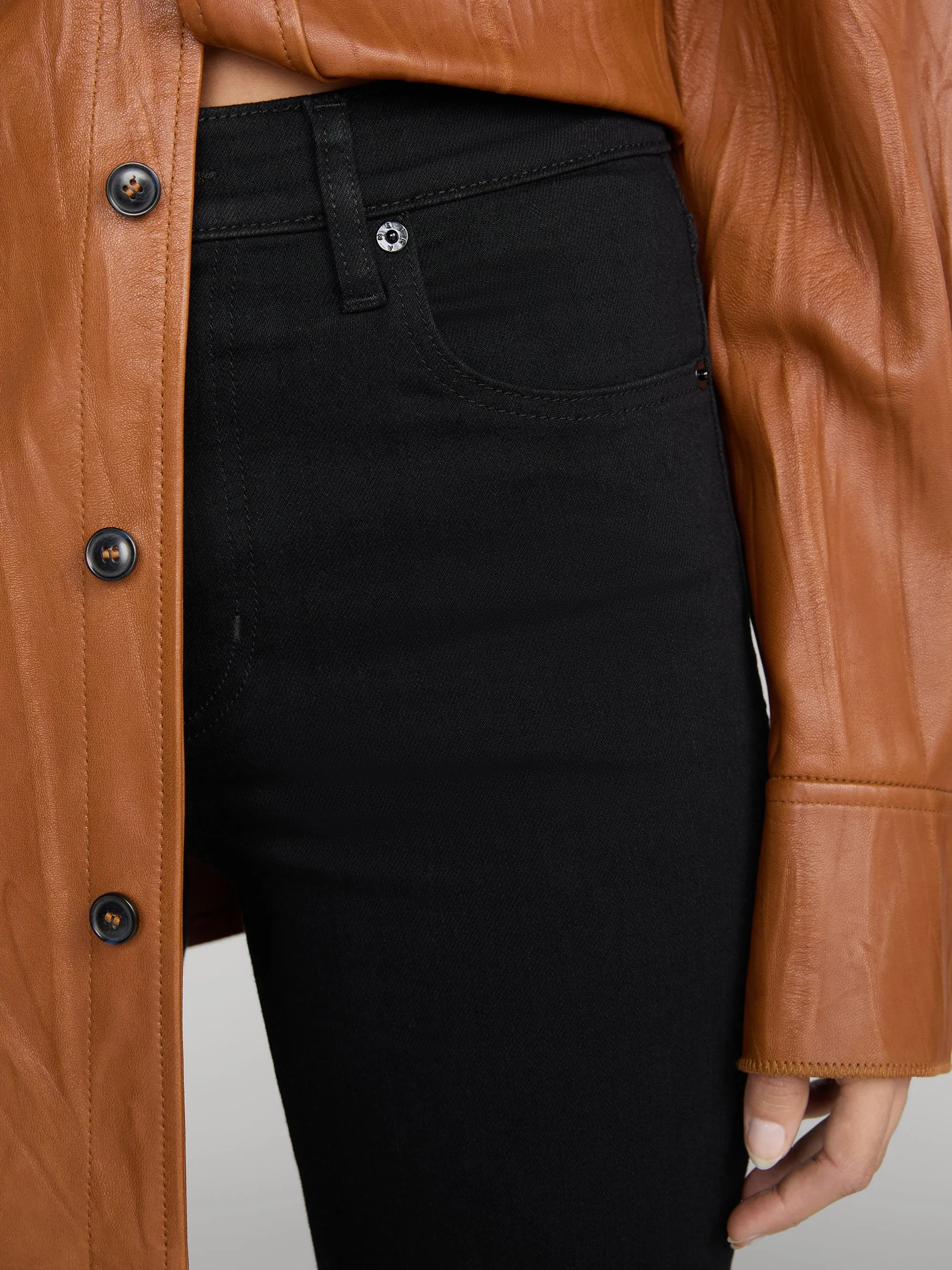 The Pixie Flare -- Black sold by Frame Denim product image thumbnail 5