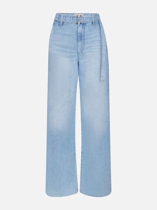 The Belted Bow Trouser -- Dodger made by Frame Denim