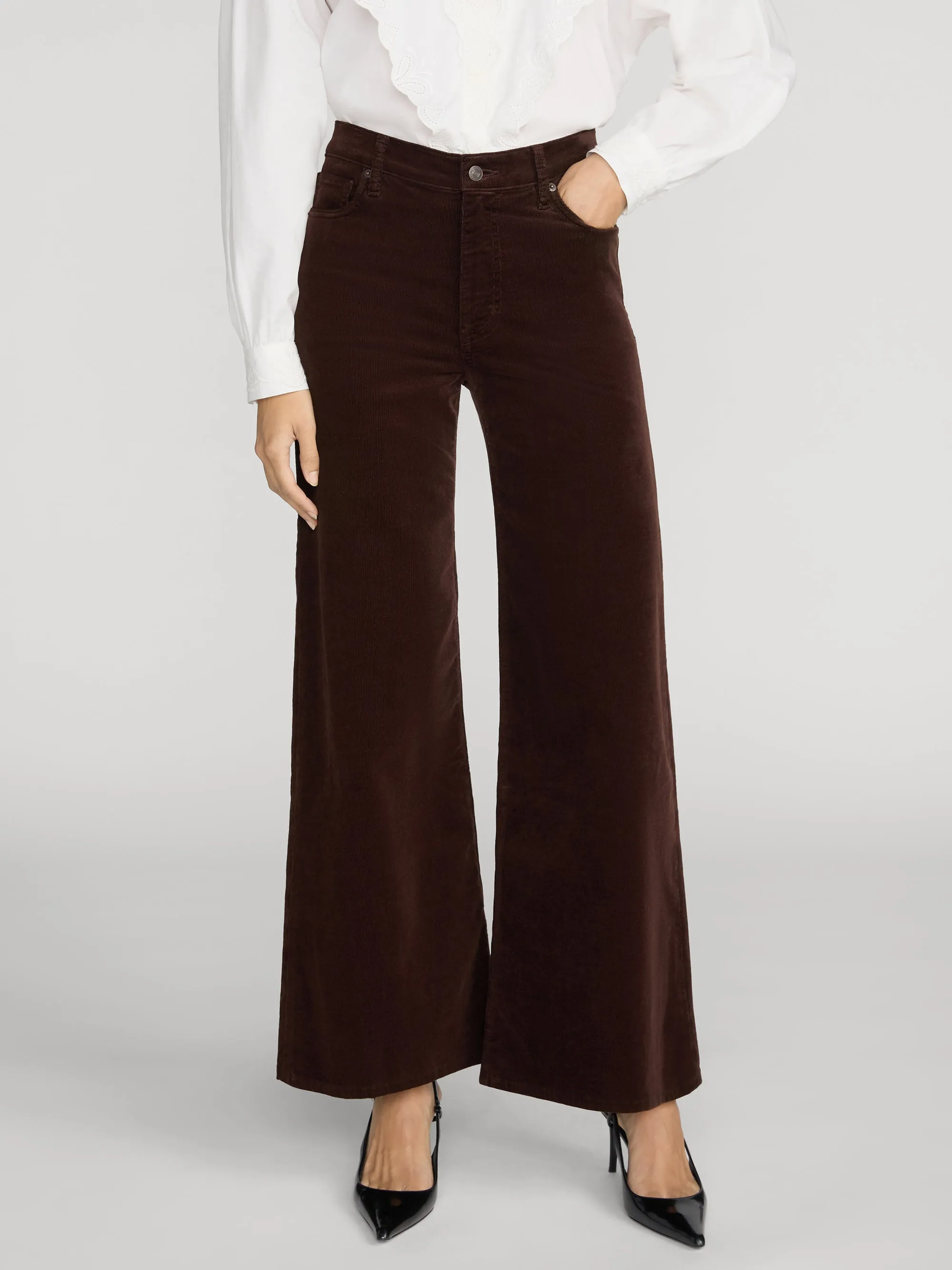 The Corduroy Swing -- Espresso sold by Frame Denim product image thumbnail 3