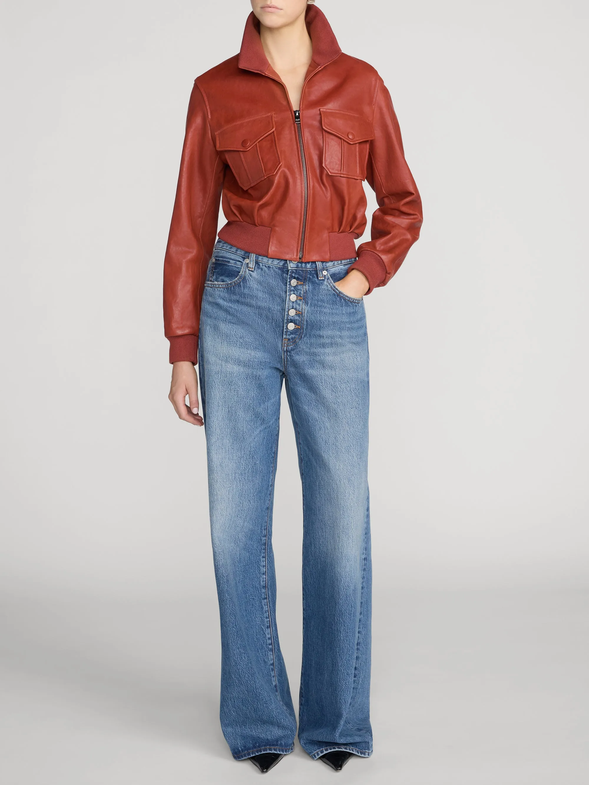 The Loose Exposed Buttons -- Soundwave sold by Frame Denim product image thumbnail 2