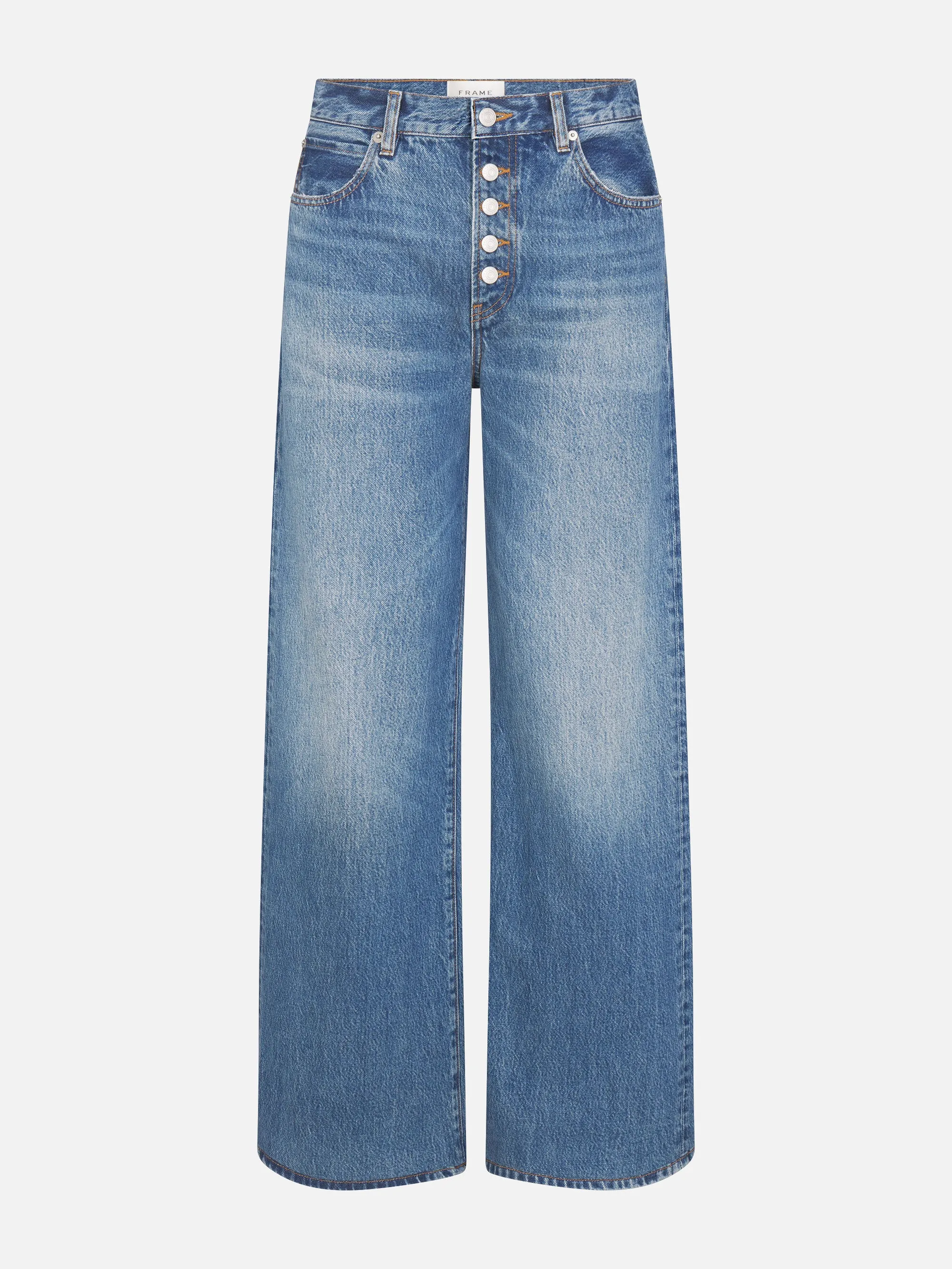 The Loose Exposed Buttons -- Soundwave sold by Frame Denim