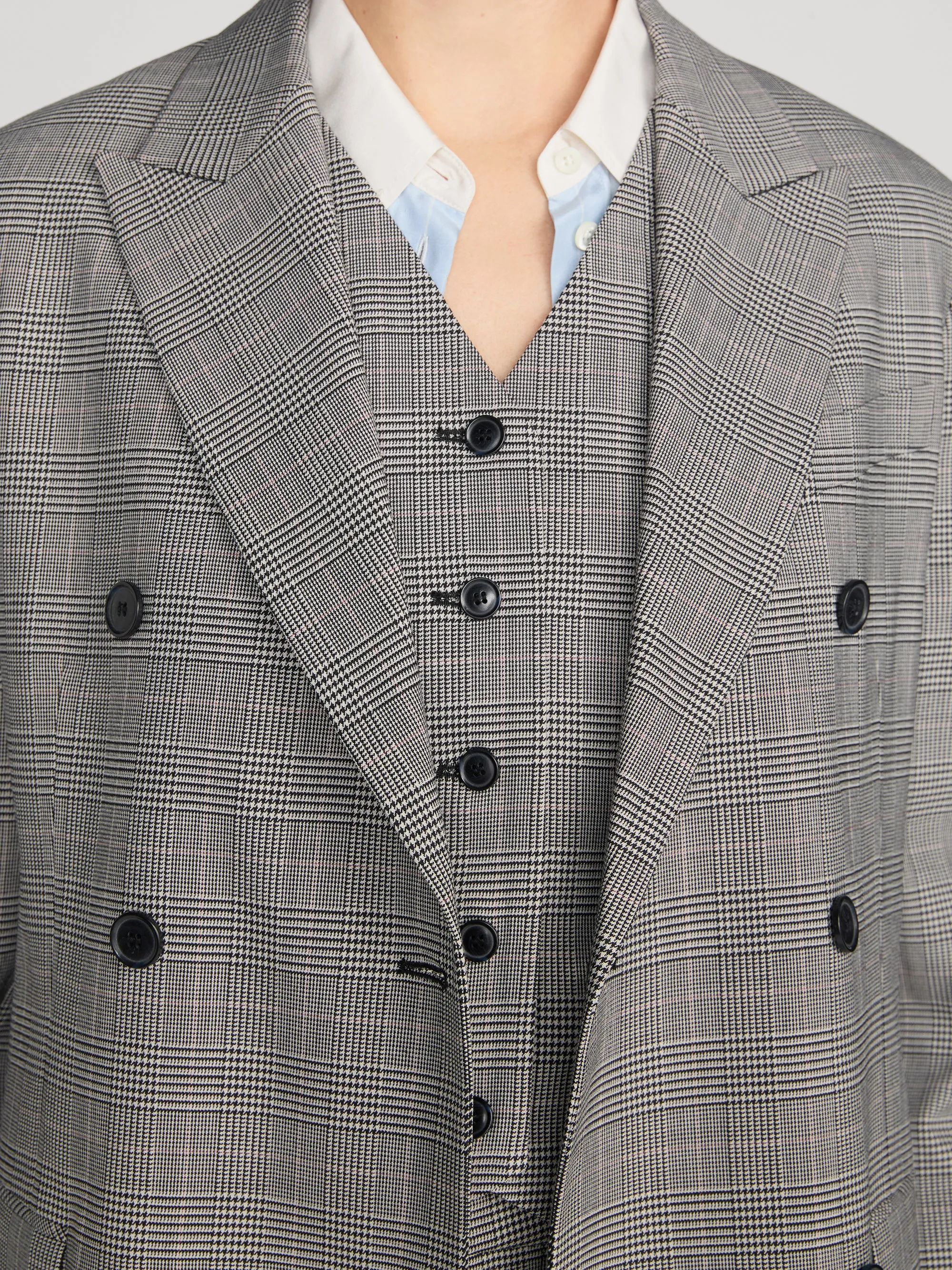The Boulevard Blazer -- Black Plaid sold by Frame Denim product image thumbnail 5