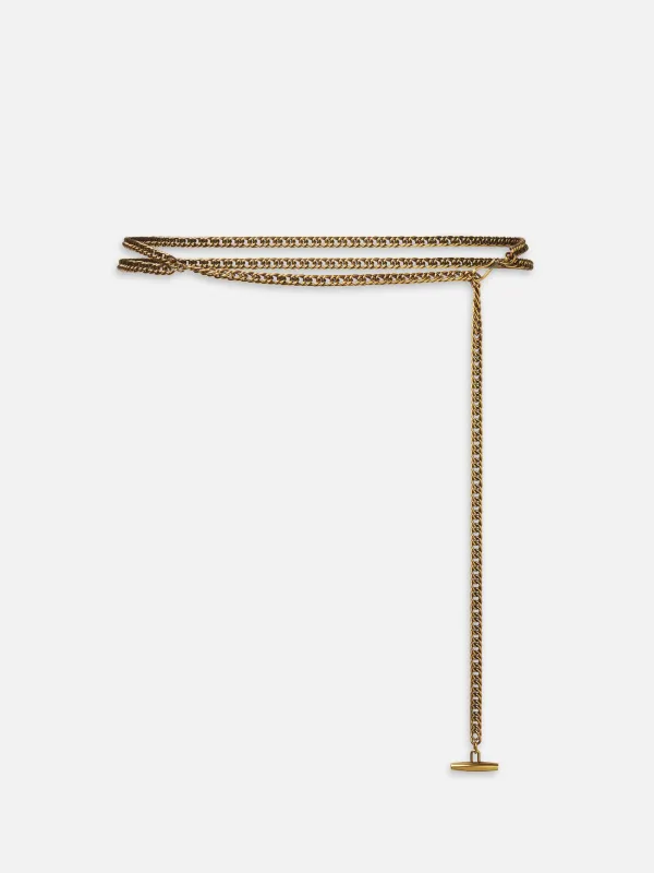 The Chain Belt -- Gold made by Frame Denim
