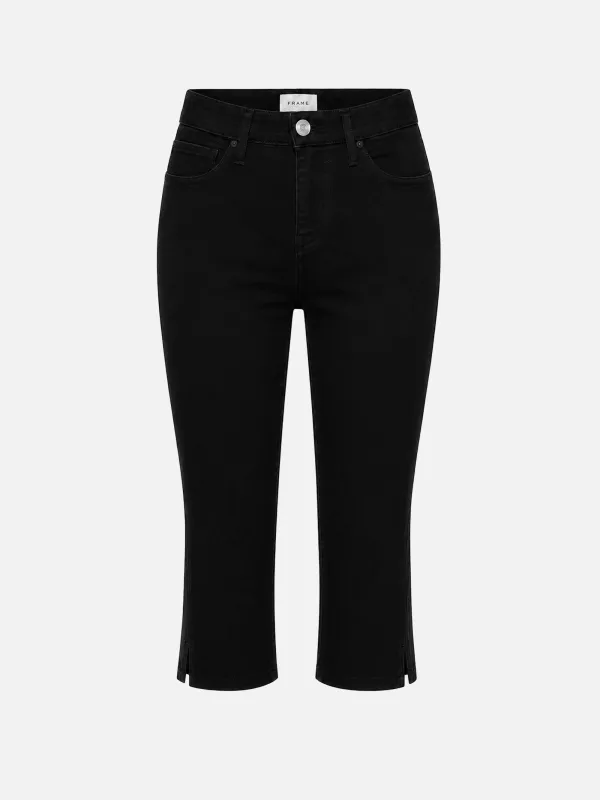 The Skinny Capri -- Black made by Frame Denim