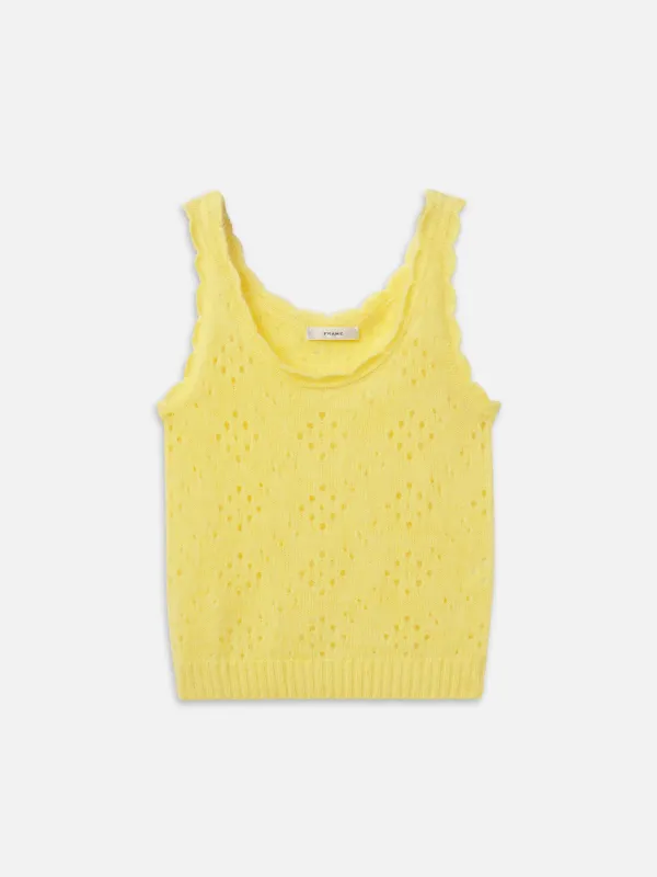 The Cashmere Airy Tank -- Marigold made by Frame Denim