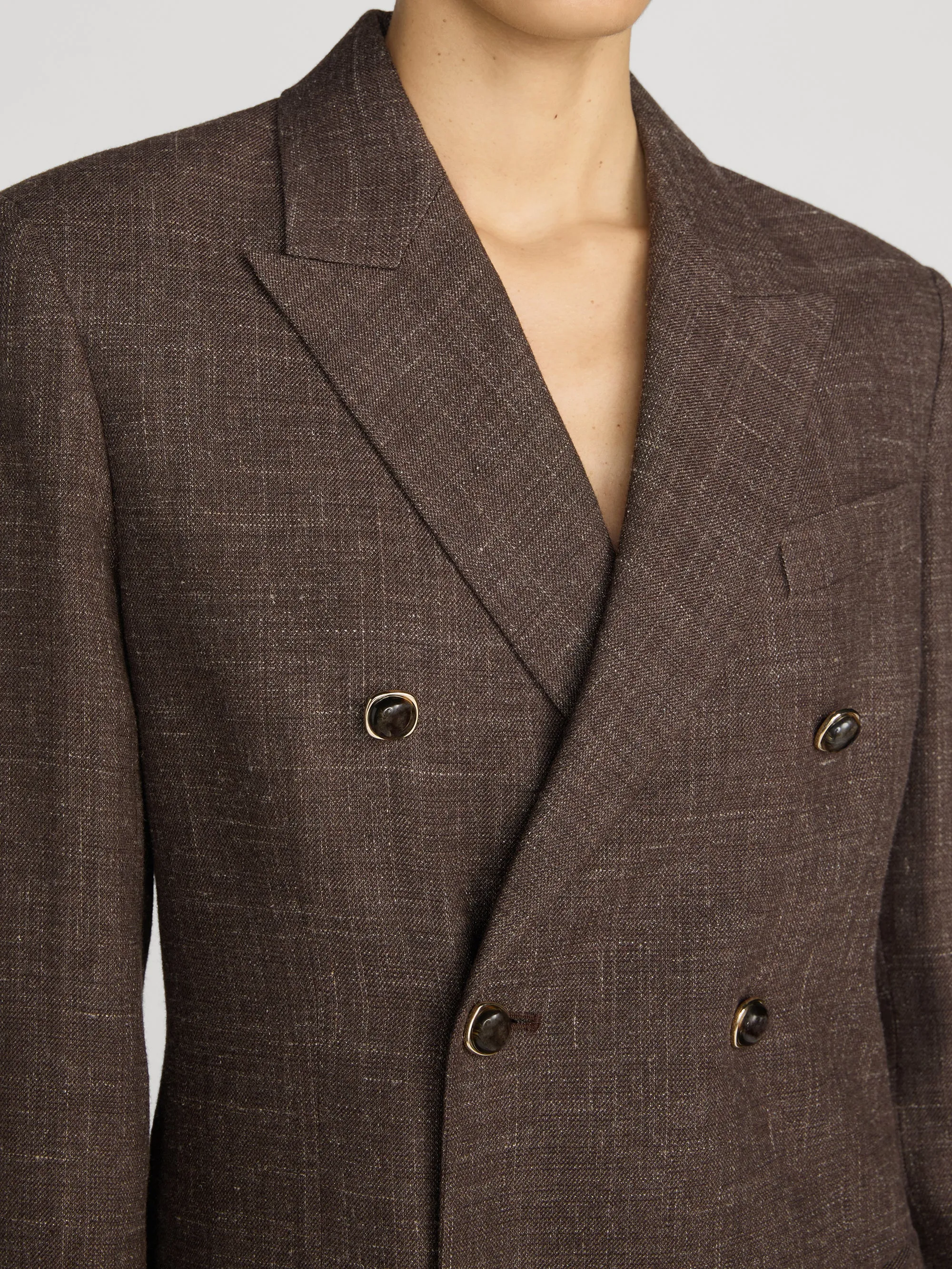 The Boulevard Blazer -- Clove sold by Frame Denim product image thumbnail 5