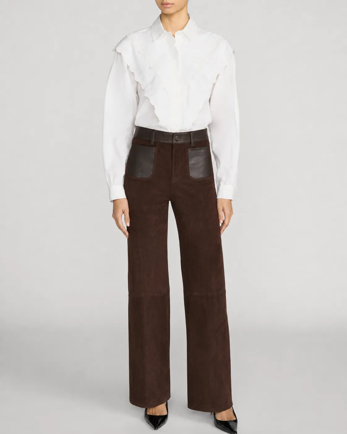The Equestrian Shirt -- White sold by Frame Denim product image thumbnail 2