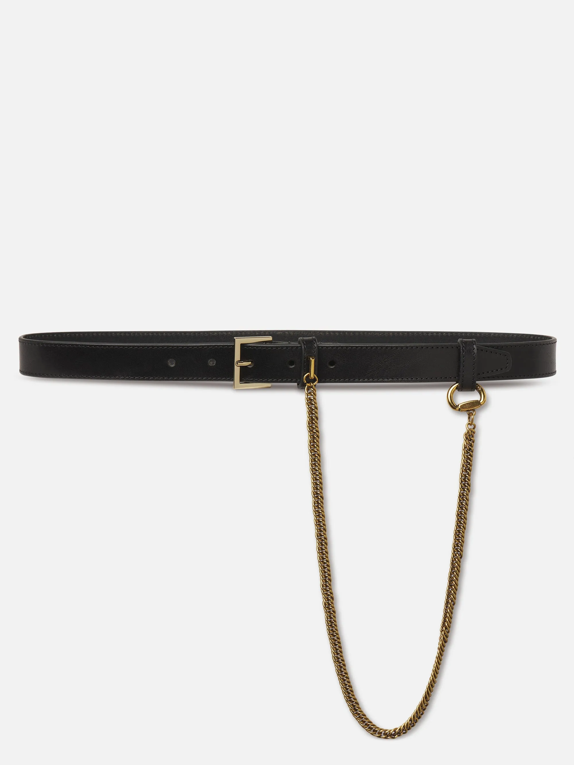 The Gilded Strand Belt -- Black sold by Frame Denim