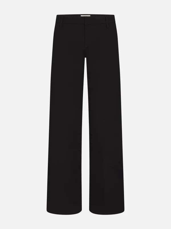 The Low Trouser -- Black made by Frame Denim