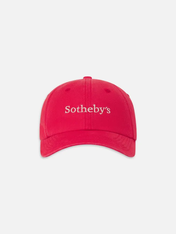 Sotheby's Cap -- Red Washed made by Frame Denim