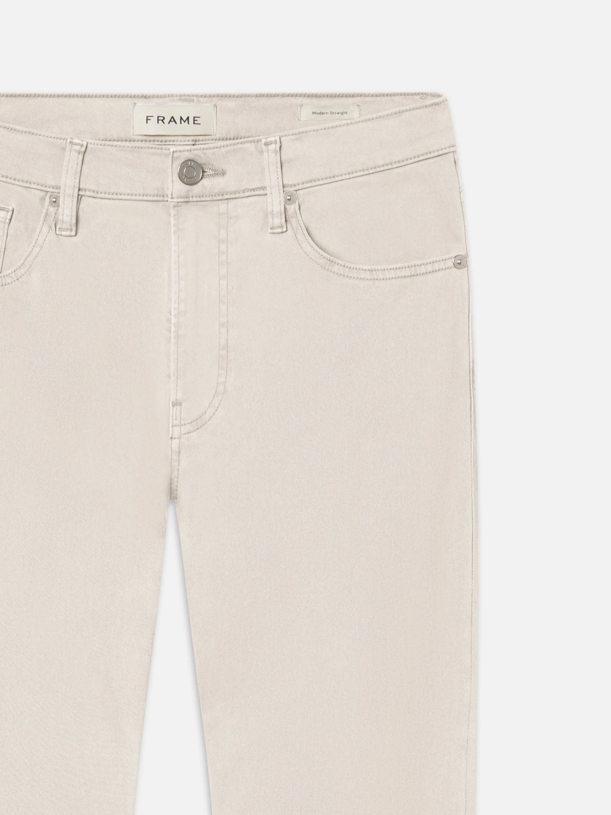 Modern Straight Brushed Twill -- Milk Beige sold by Frame Denim product image thumbnail 2