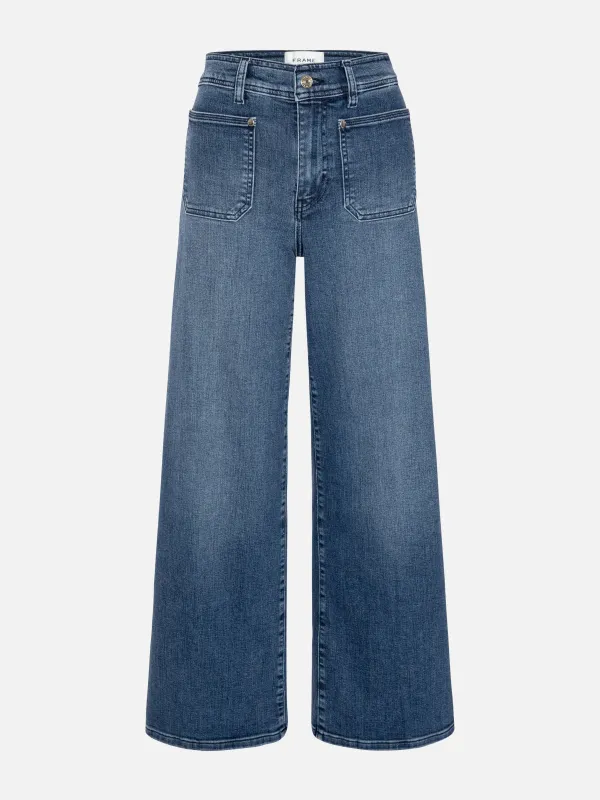 Le Slim Palazzo Crop Harbor Pocket -- Archive made by Frame Denim