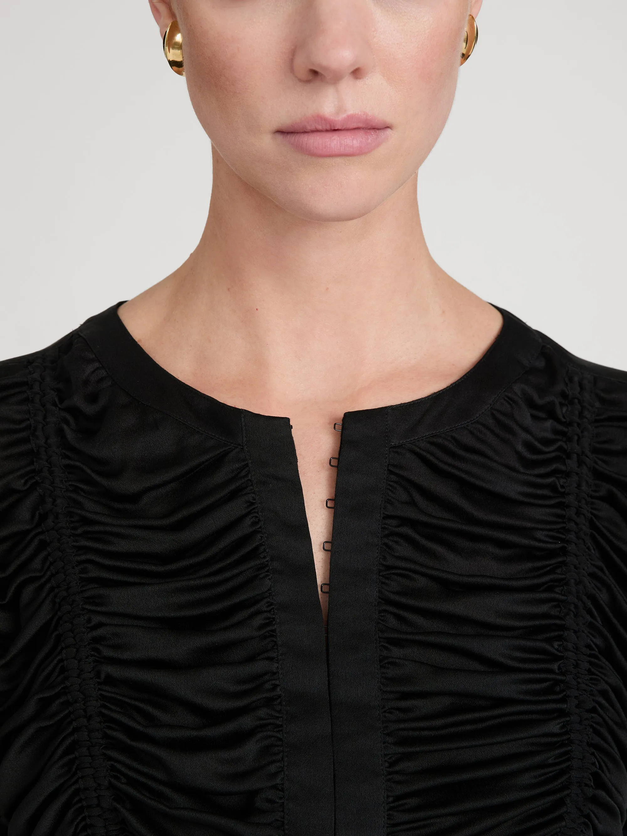 The Serre Blouse -- Black sold by Frame Denim product image thumbnail 4
