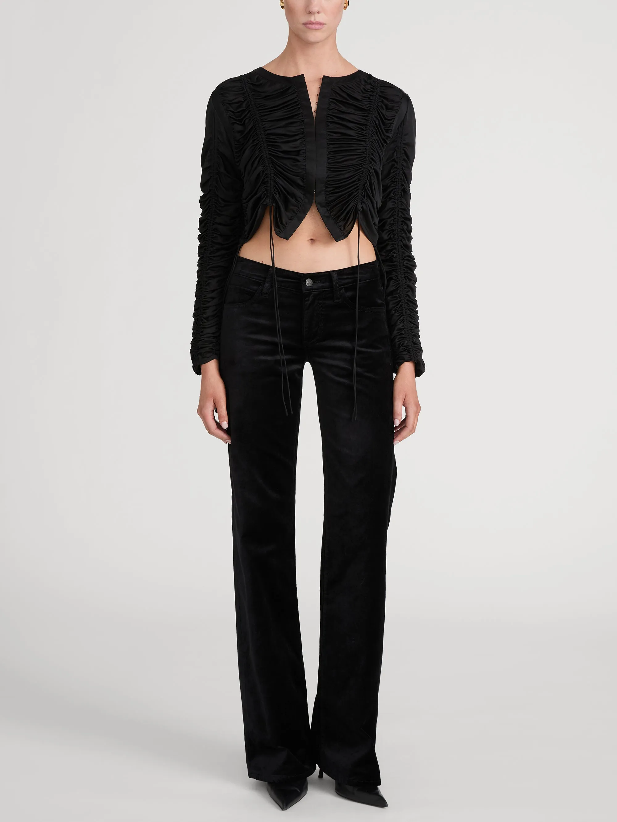 The Serre Blouse -- Black sold by Frame Denim product image thumbnail 2