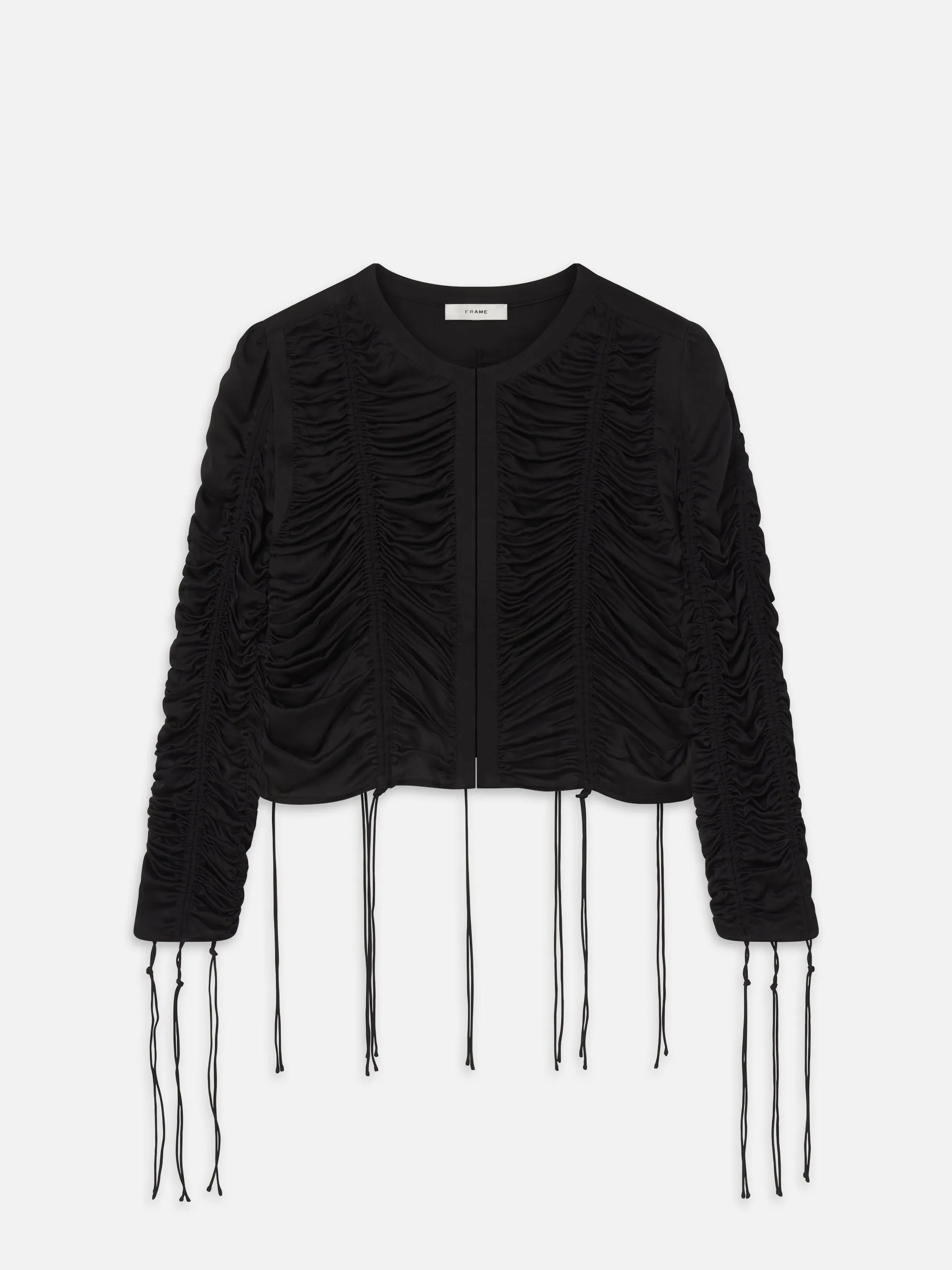 The Serre Blouse -- Black sold by Frame Denim