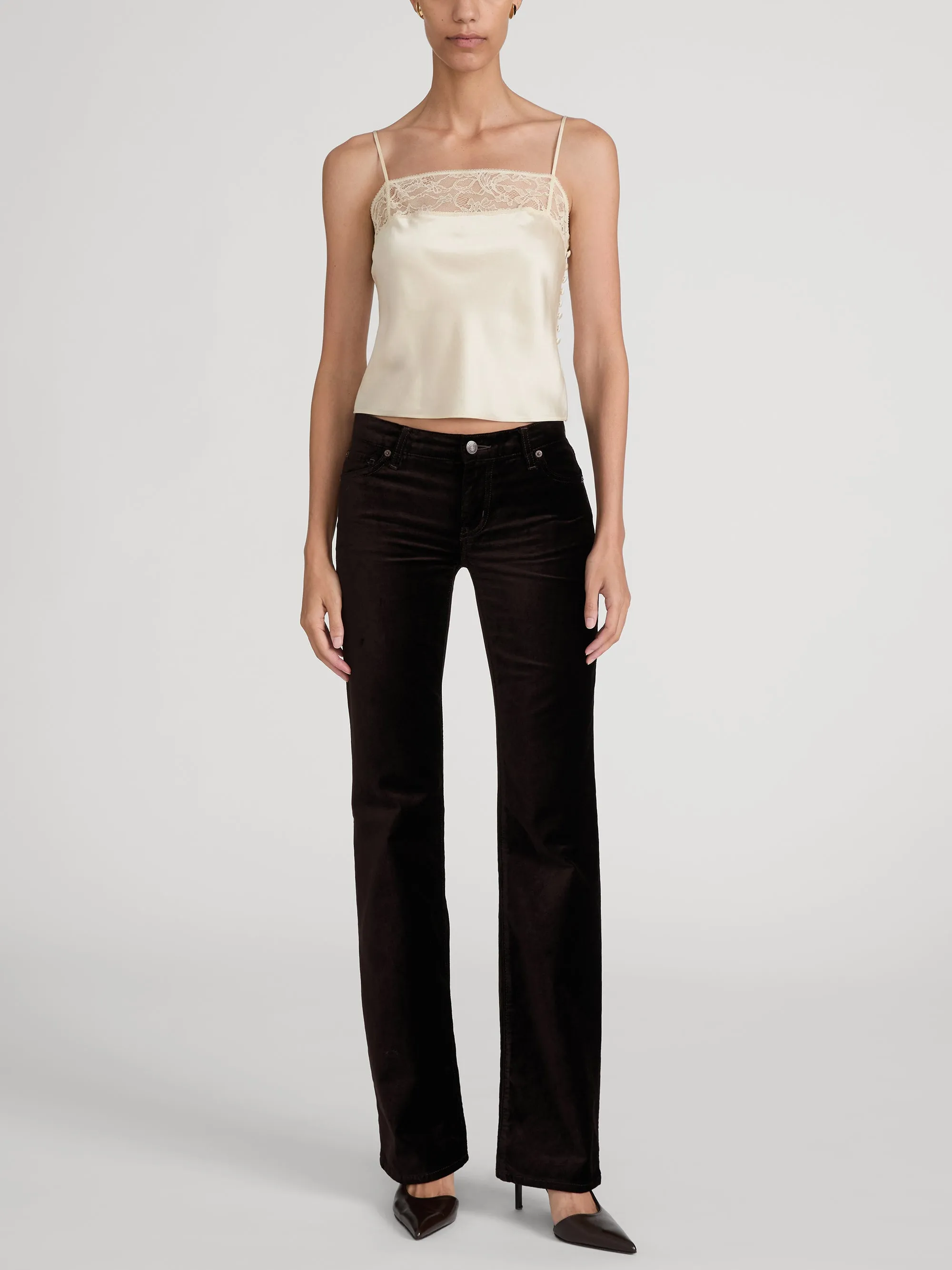 The Lace Delphine Cami -- Cream sold by Frame Denim product image thumbnail 2