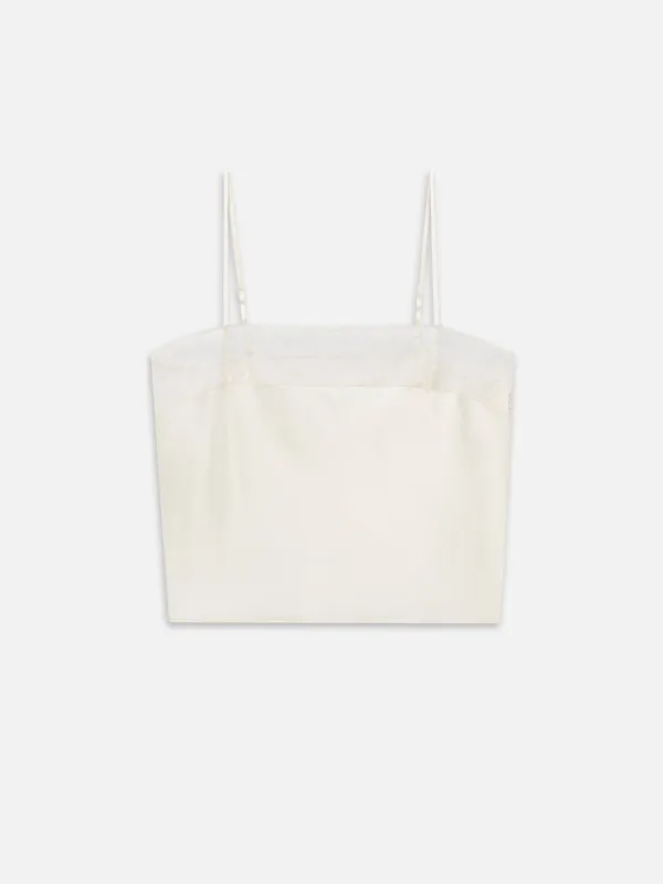 The Lace Delphine Cami -- Cream made by Frame Denim
