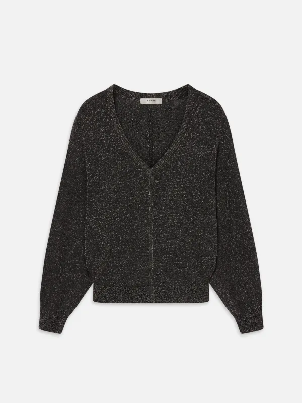The Lurex Dolman Top -- Gunmetal made by Frame Denim