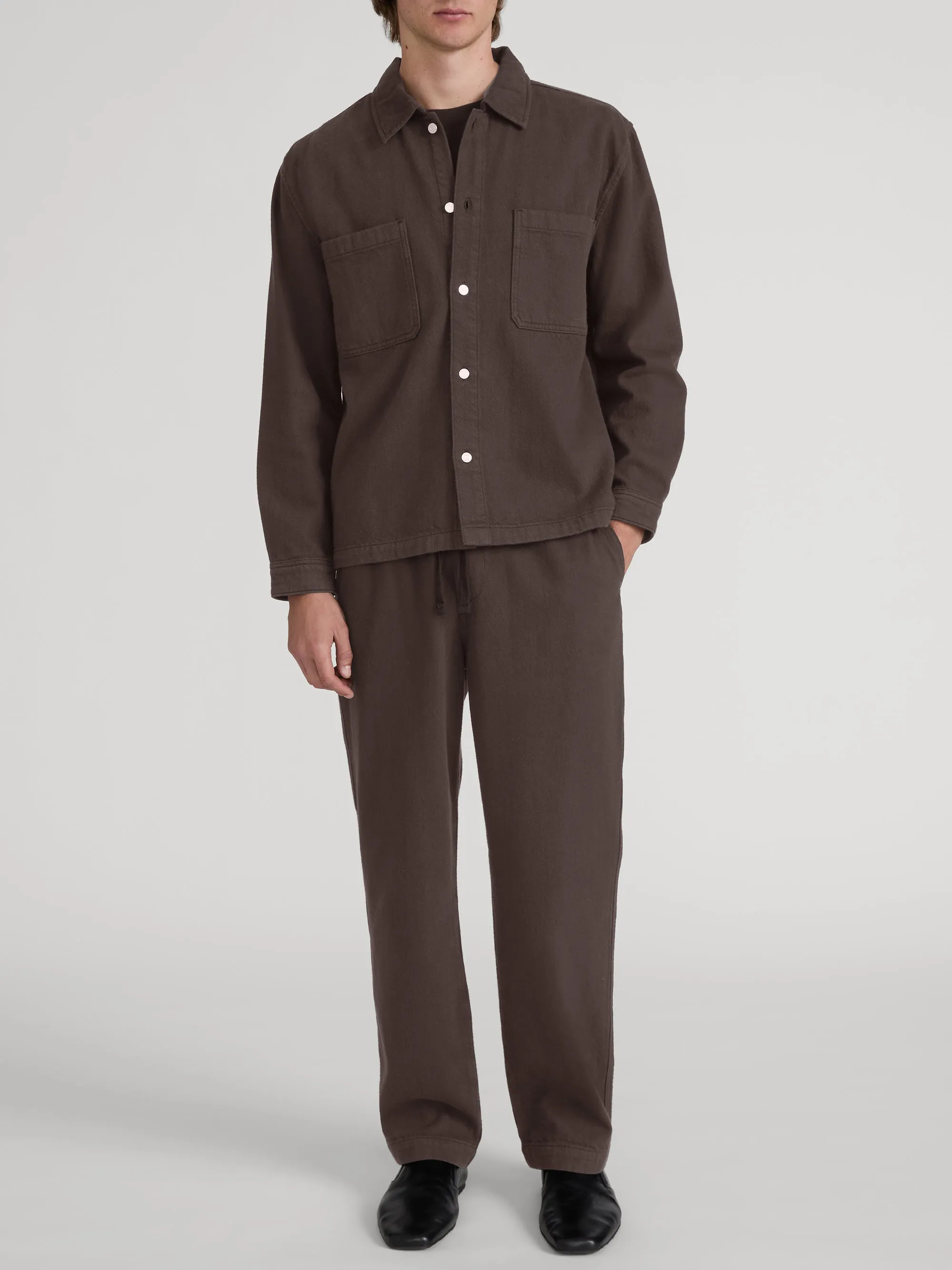 Relaxed Double Pocket Shirt -- Espresso sold by Frame Denim product image thumbnail 2