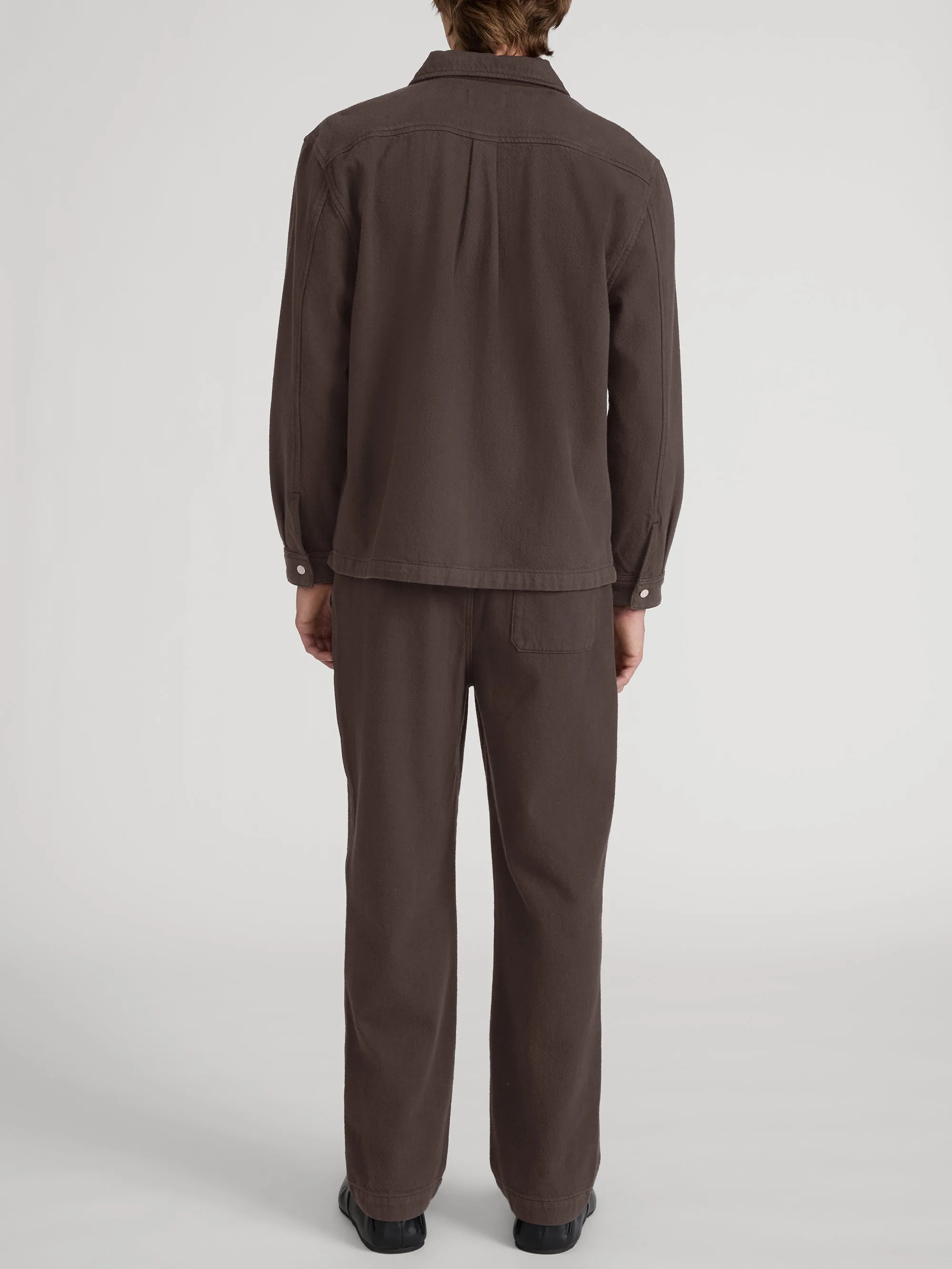 Relaxed Double Pocket Shirt -- Espresso sold by Frame Denim product image thumbnail 5
