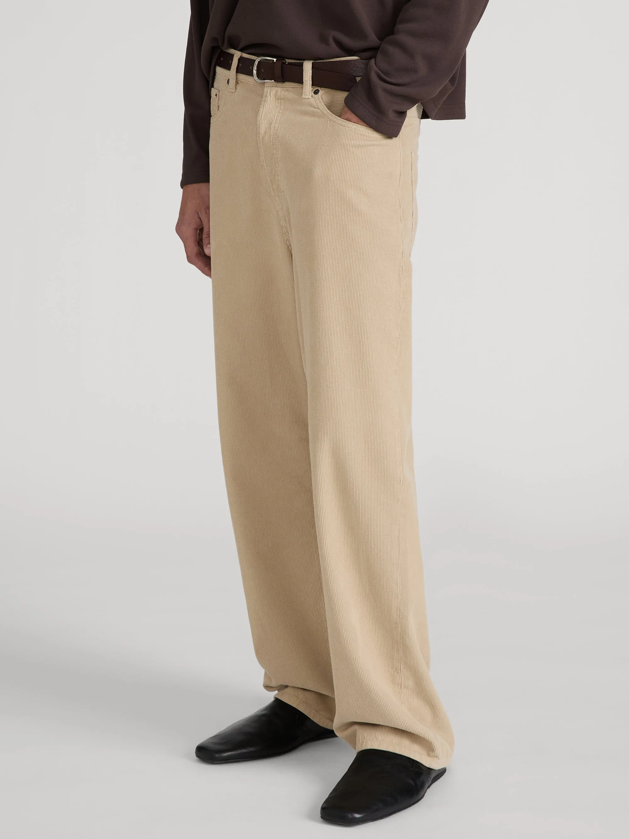 The Baggy Corduroy Jean -- Beige sold by Frame Denim product image thumbnail 5