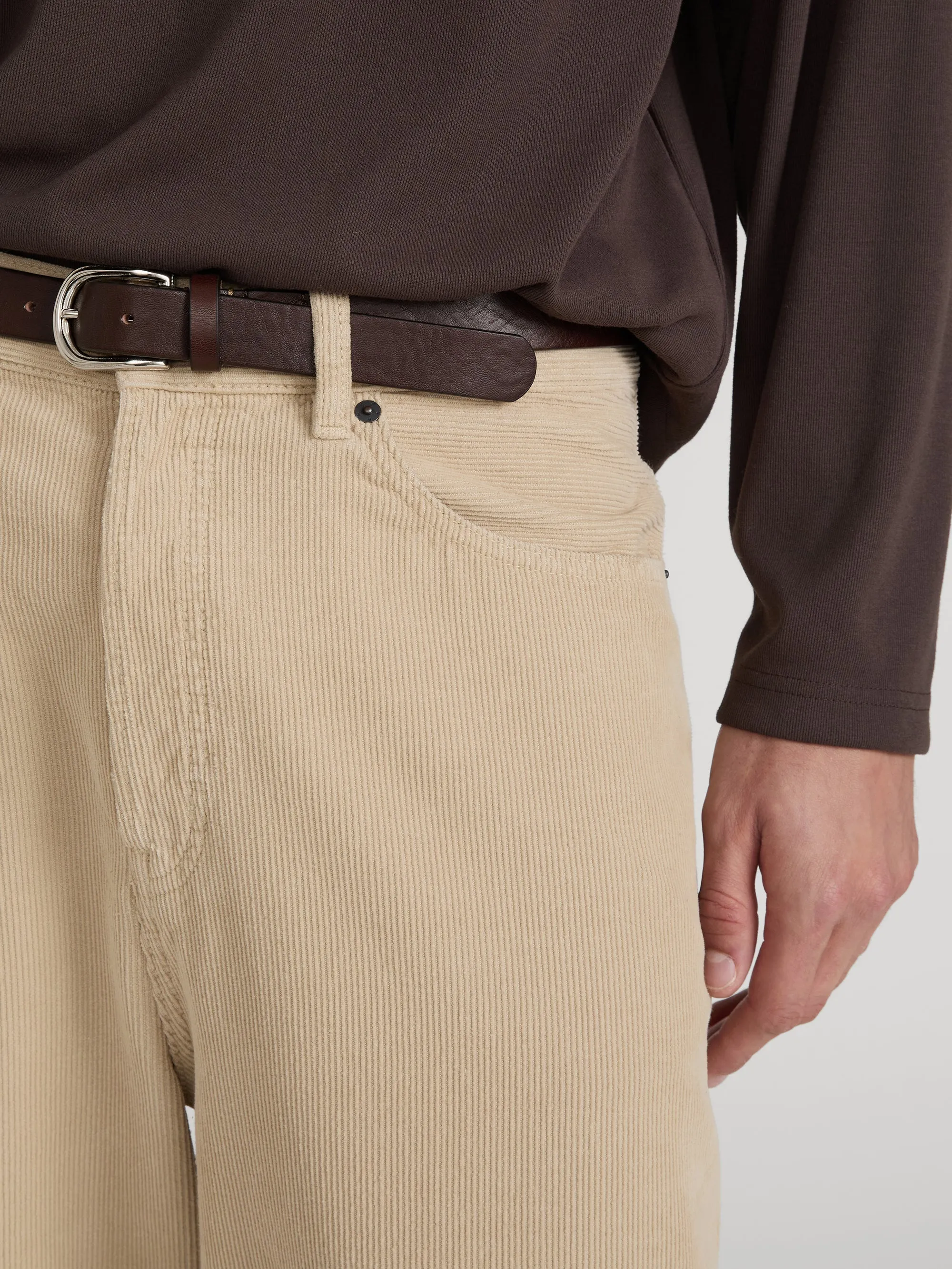 The Baggy Corduroy Jean -- Beige sold by Frame Denim product image thumbnail 4