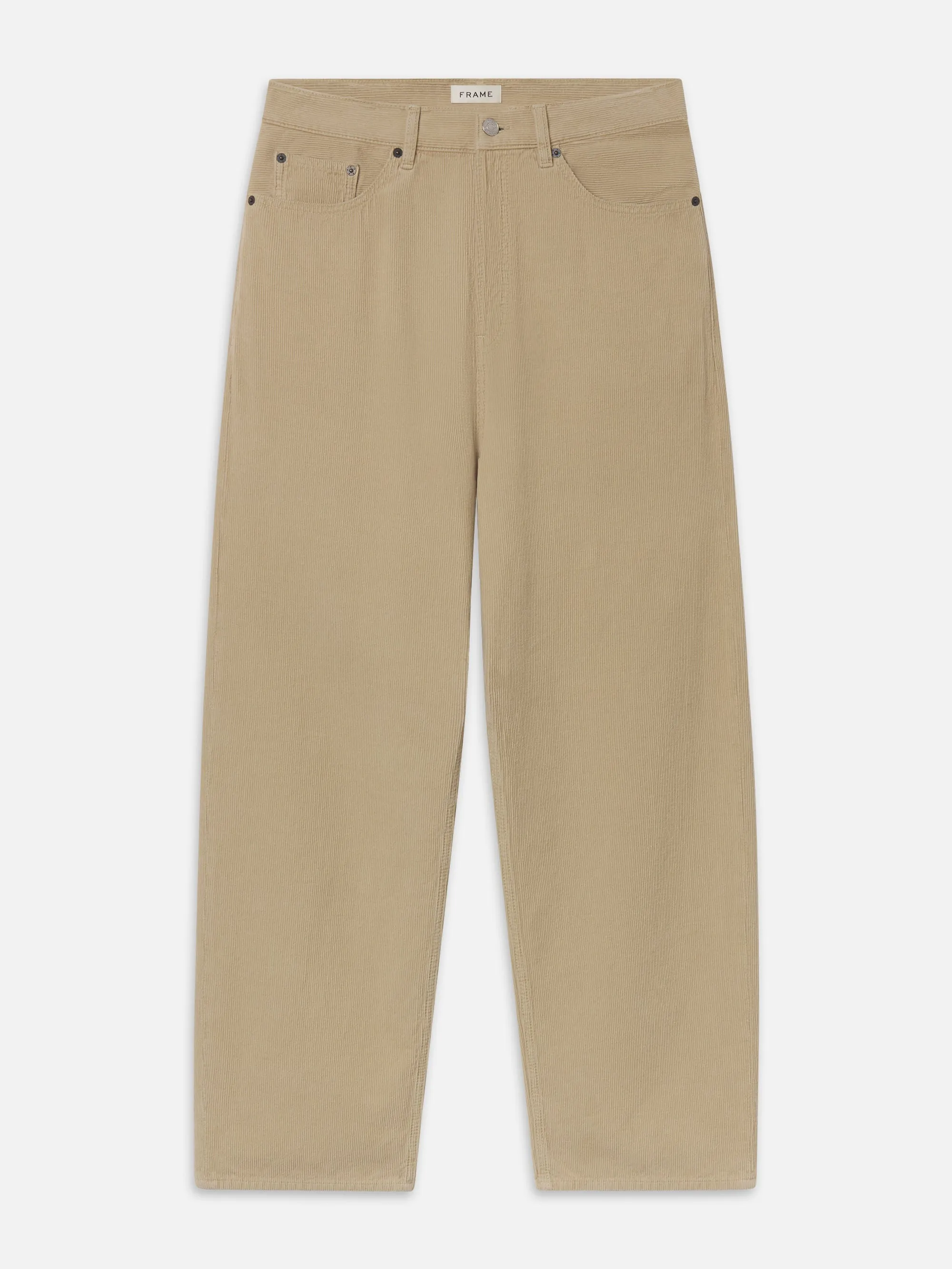 The Baggy Corduroy Jean -- Beige sold by Frame Denim