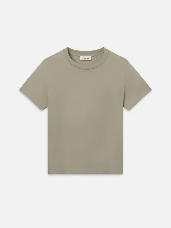 The Lightweight Tee -- Pale Olive made by Frame Denim