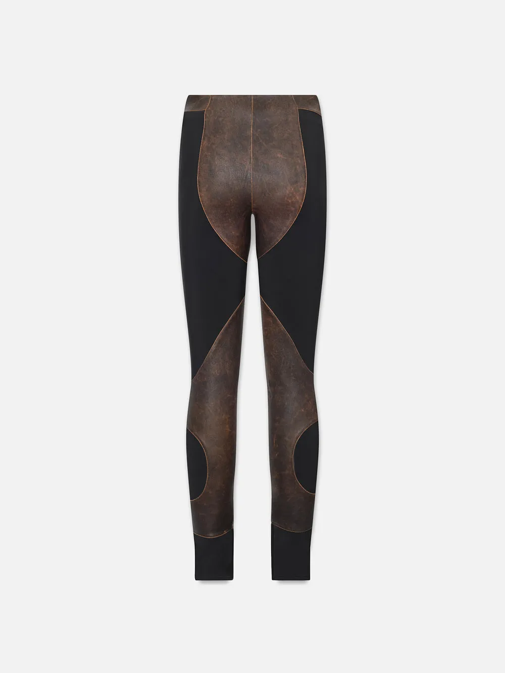 Leather Combo Pant -- Black Multi sold by Frame Denim product image thumbnail 4