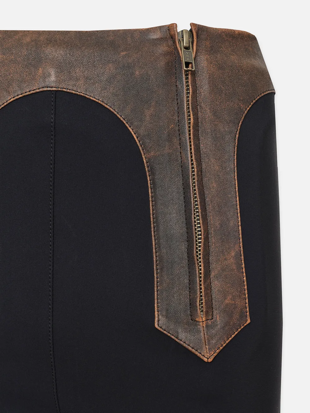 Leather Combo Pant -- Black Multi sold by Frame Denim product image thumbnail 3