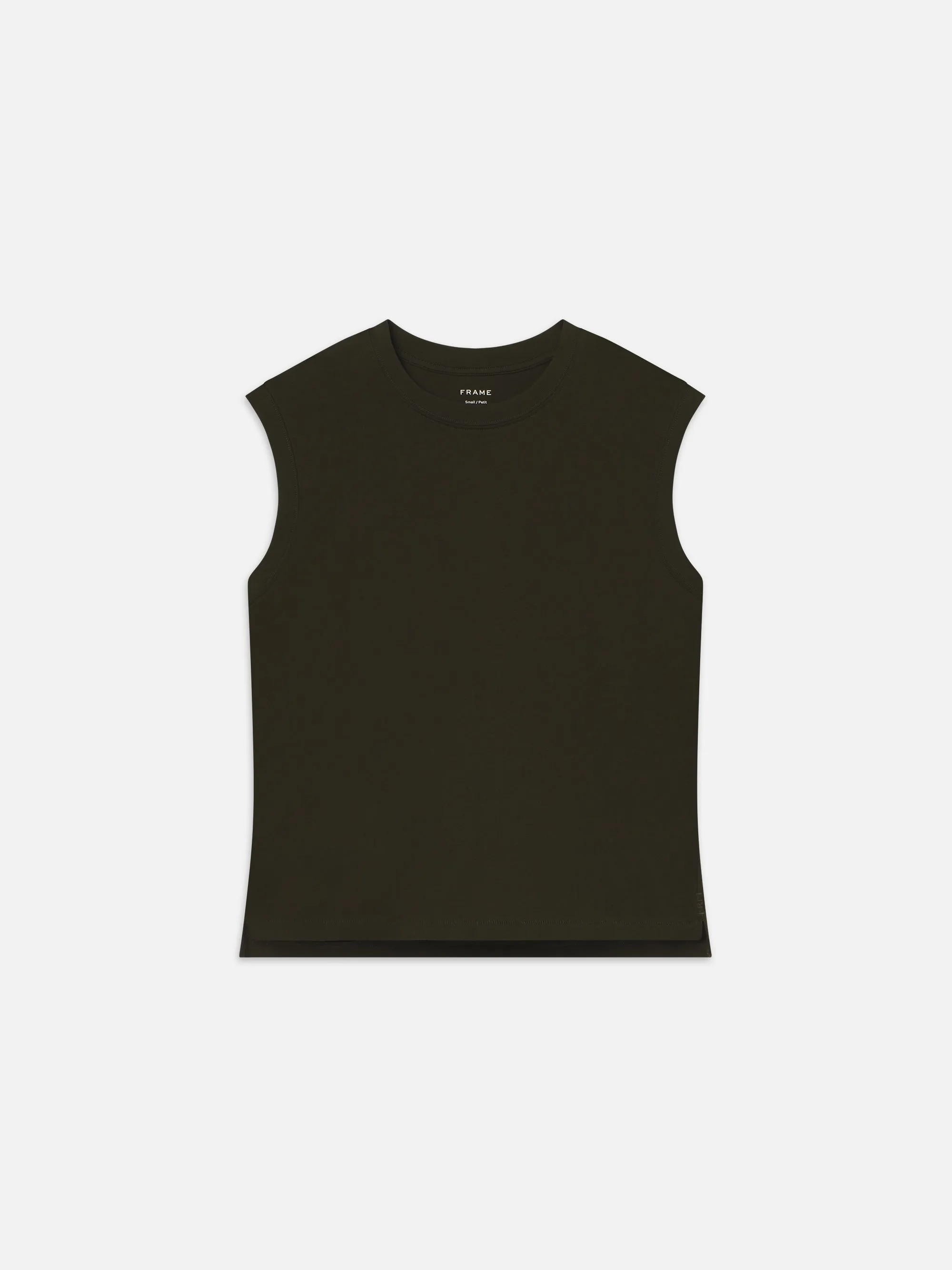 Muscle Crew Tank -- Military sold by Frame Denim