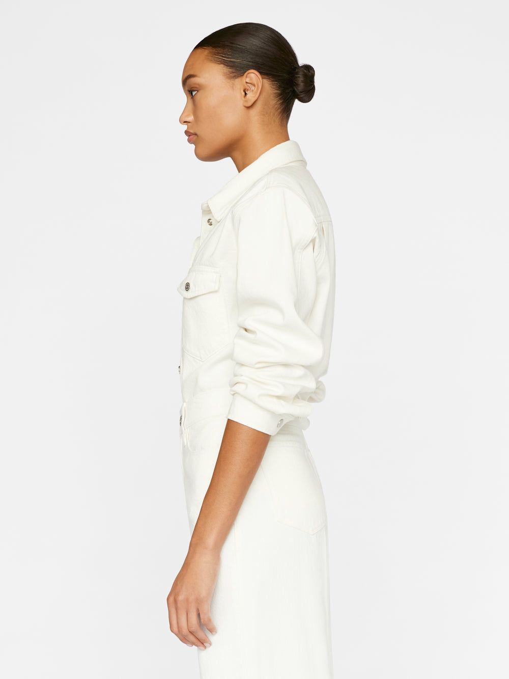 Double Pocket Shirt -- Off White sold by Frame Denim product image thumbnail 4