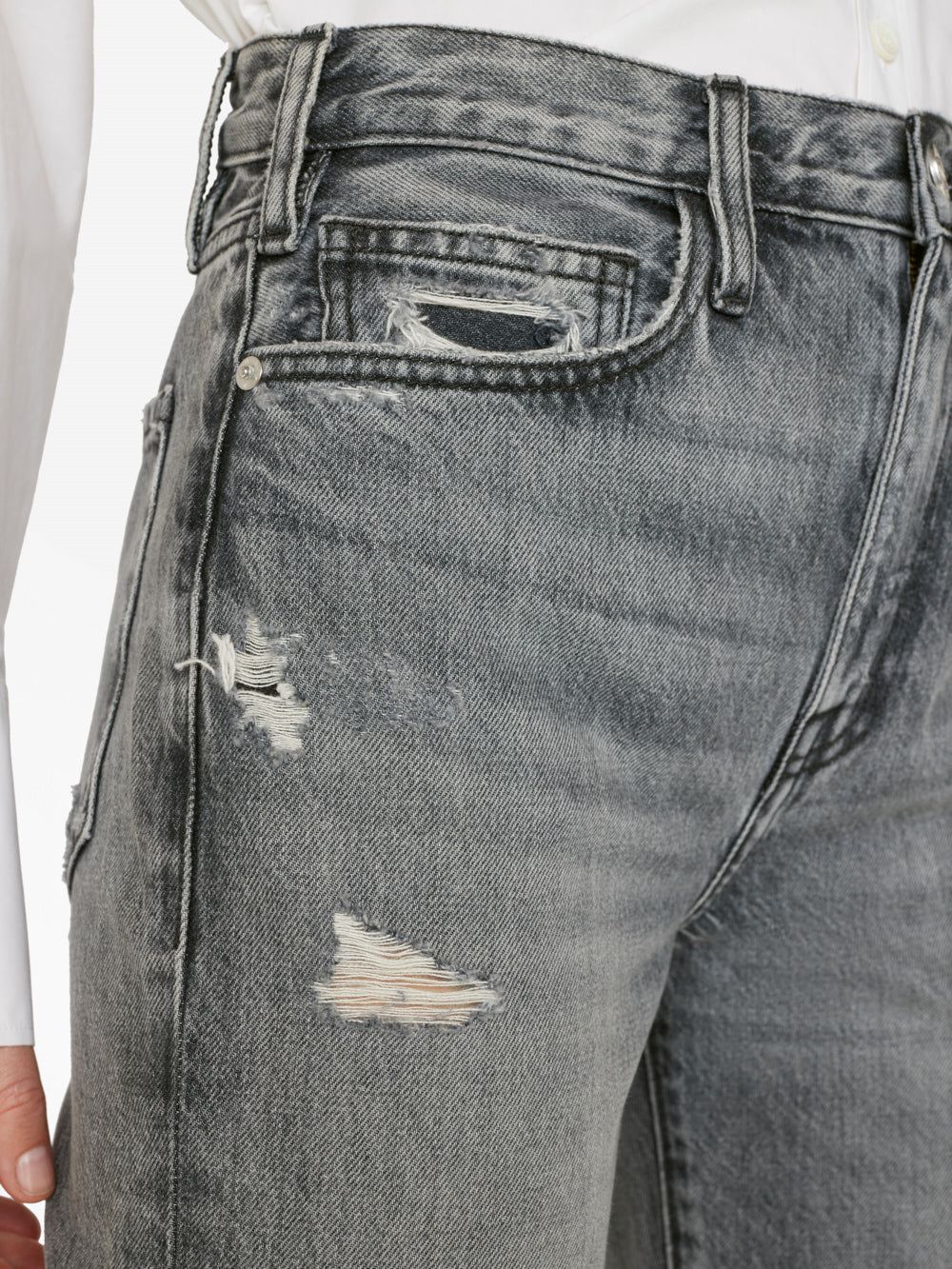 Le Jane Crop -- Kallin Rips sold by Frame Denim product image thumbnail 6