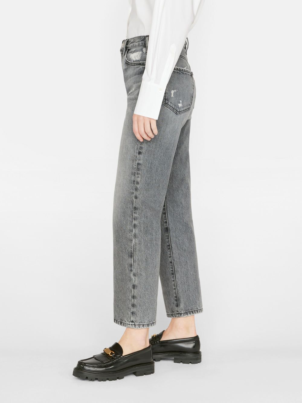 Le Jane Crop -- Kallin Rips sold by Frame Denim product image thumbnail 7