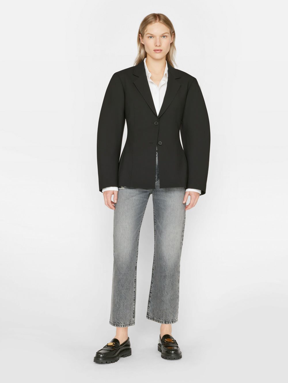 Le Jane Crop -- Kallin Rips sold by Frame Denim product image thumbnail 3