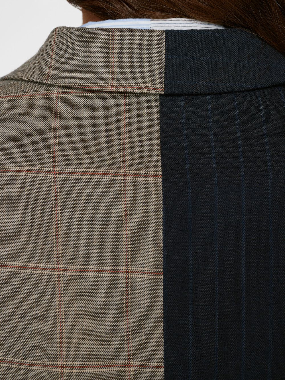 Le Mix Oversized Blazer -- Navy Multi sold by Frame Denim product image thumbnail 4