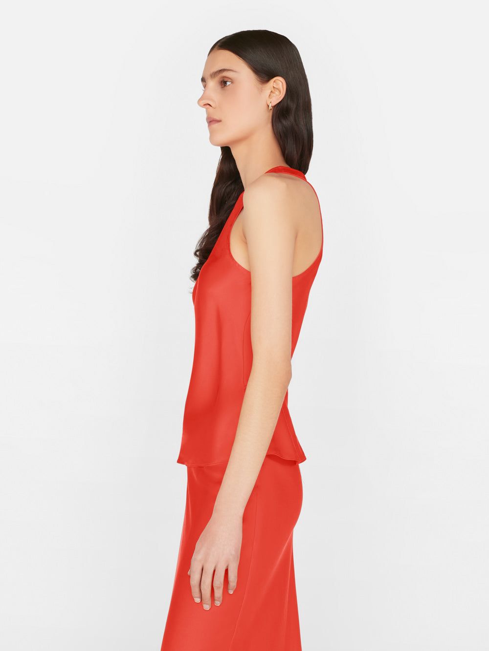 Bias Racer Tank -- Red Orange sold by Frame Denim product image thumbnail 5