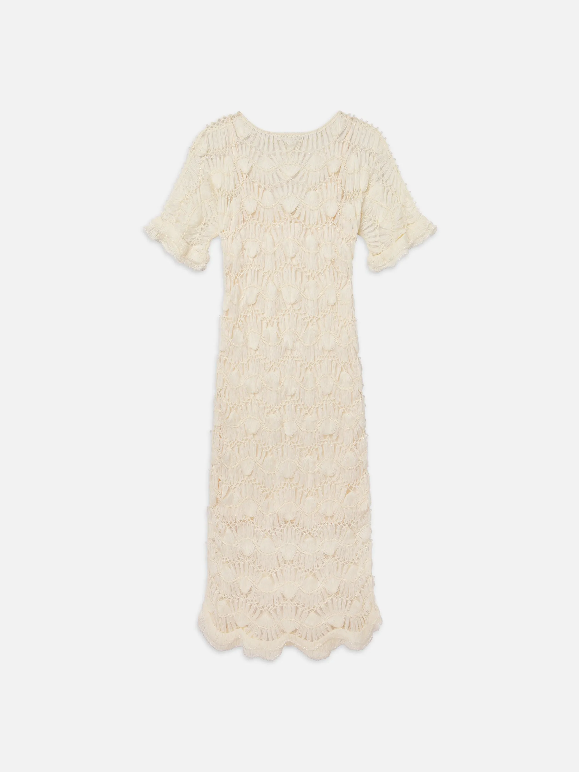Beaded Crochet Dress -- Off White sold by Frame Denim product image thumbnail 4