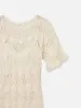 Beaded Crochet Dress -- Off White sold by Frame Denim