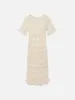 Beaded Crochet Dress -- Off White sold by Frame Denim