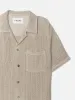 Open Weave Short Sleeve Shirt -- Smoke Beige sold by Frame Denim