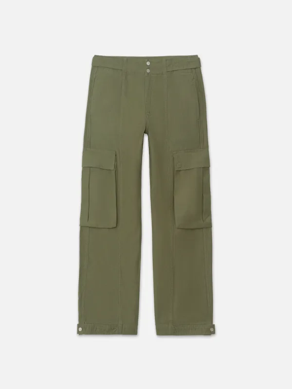 Wide Leg Cargo -- Poblano made by Frame Denim