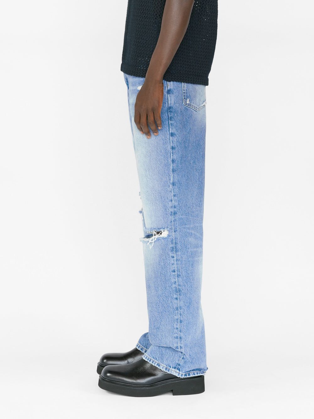 Extra Wide Leg Jean -- Divine Rips sold by Frame Denim product image thumbnail 7
